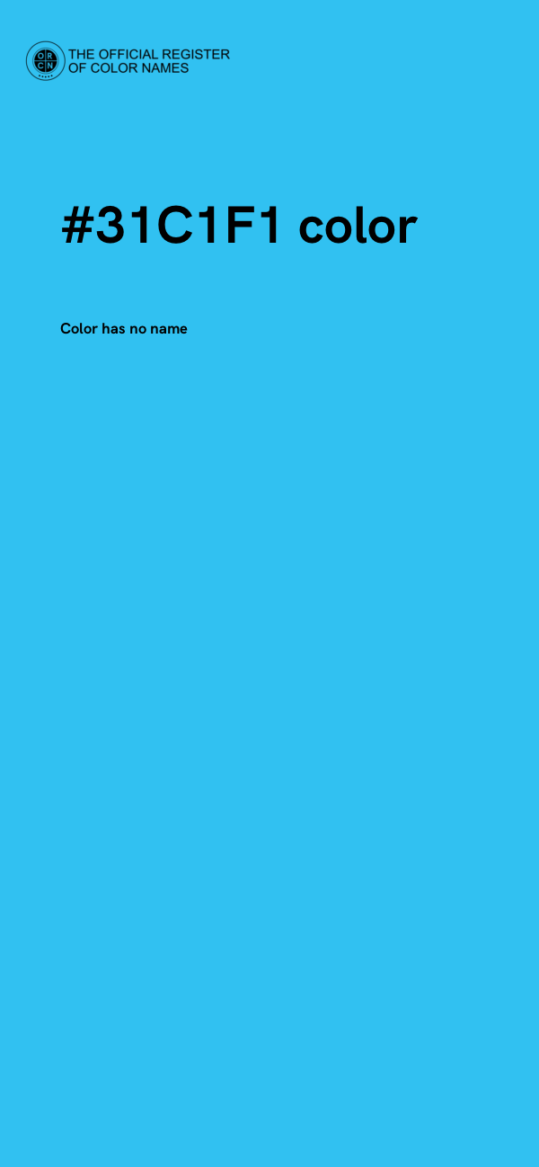 #31C1F1 color image