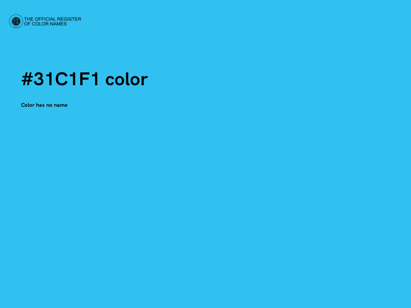 #31C1F1 color image