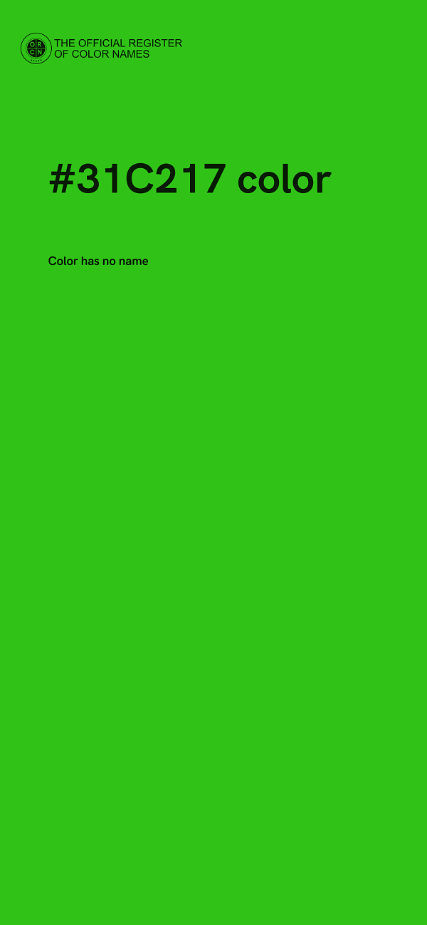#31C217 color image