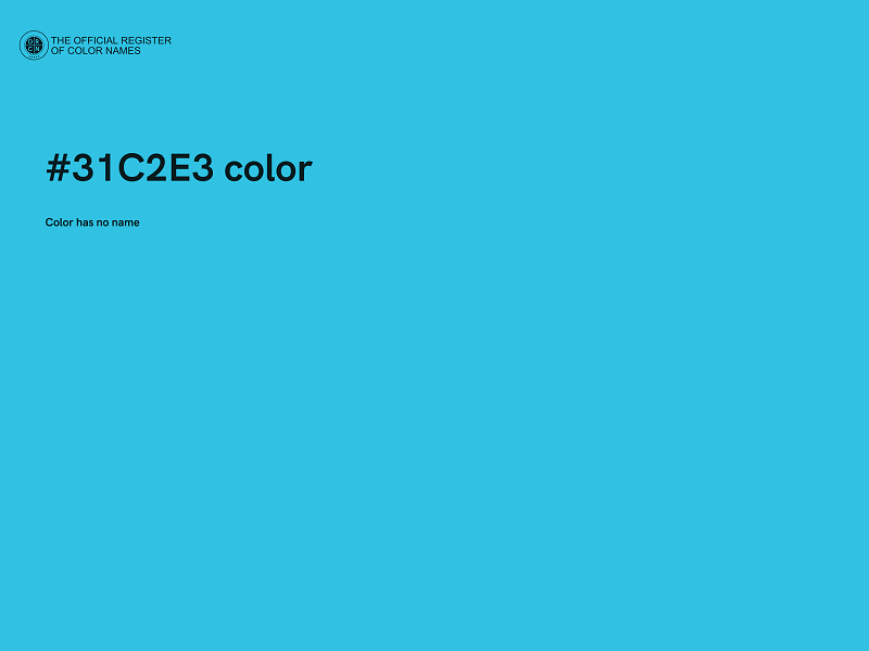 #31C2E3 color image