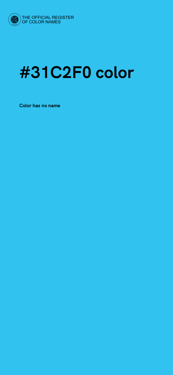 #31C2F0 color image