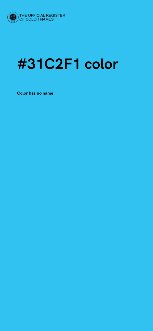#31C2F1 color image