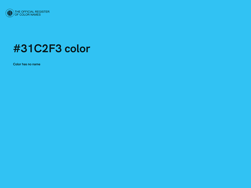 #31C2F3 color image