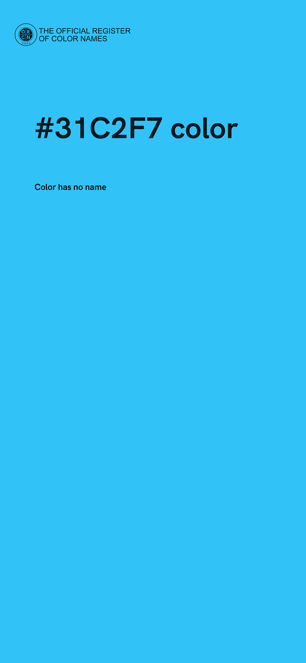 #31C2F7 color image