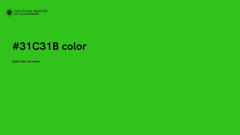 #31C31B color image