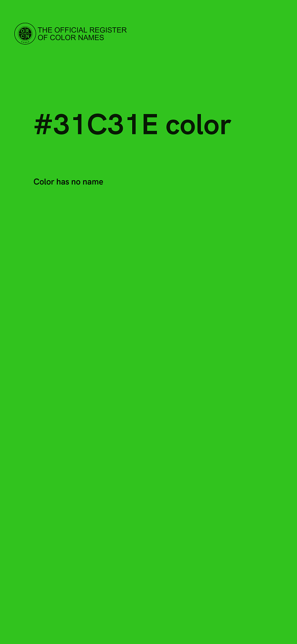 #31C31E color image