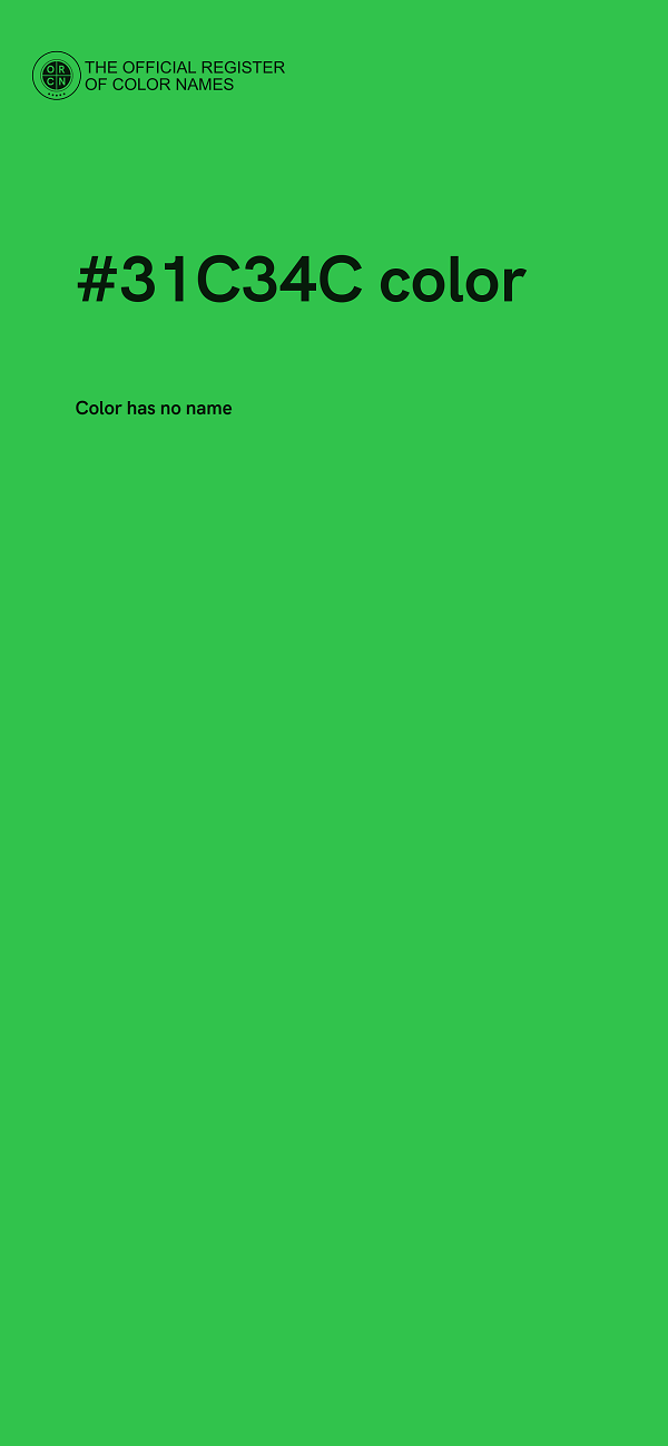 #31C34C color image