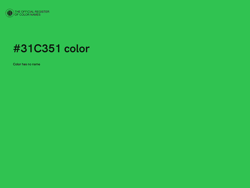 #31C351 color image