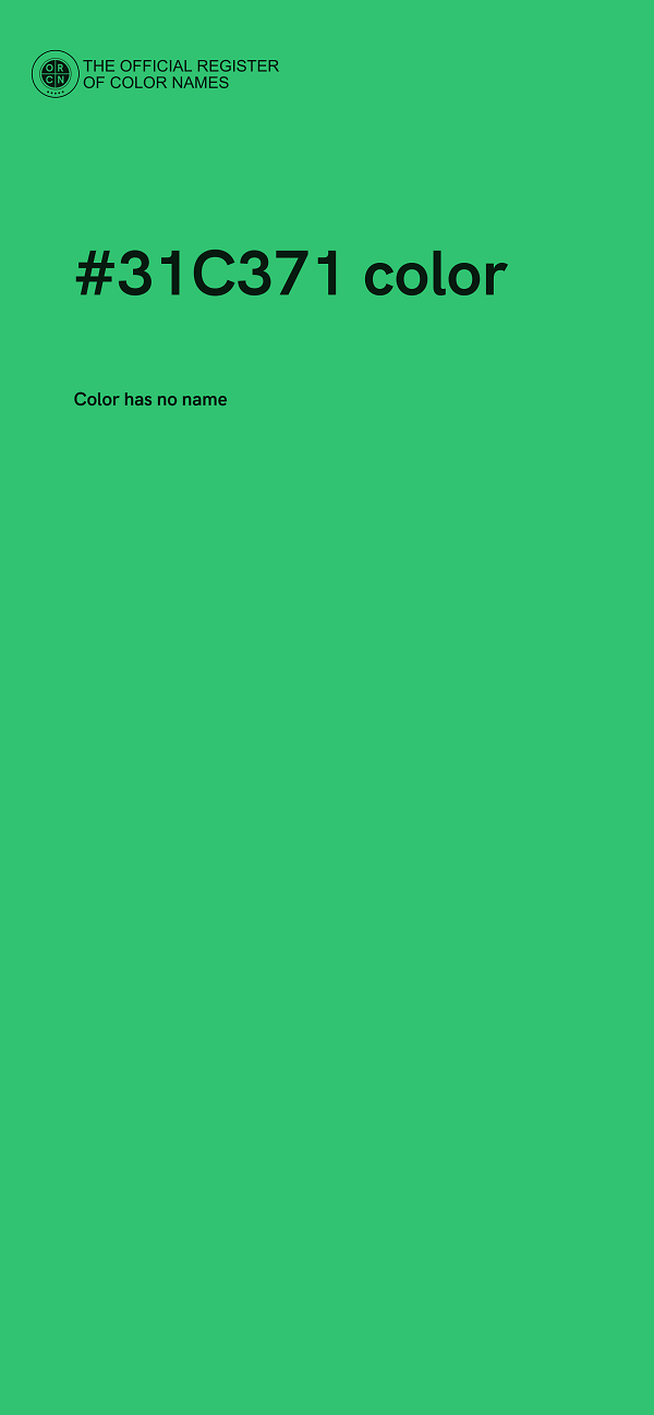 #31C371 color image
