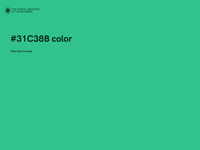 #31C38B color image