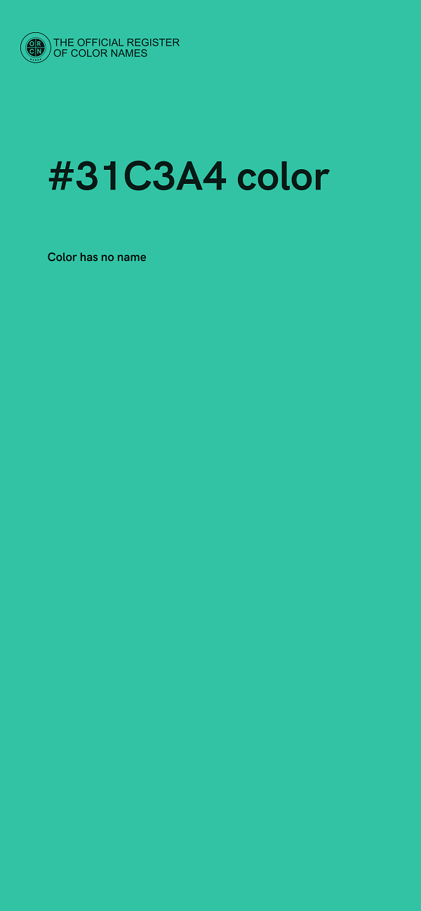 #31C3A4 color image