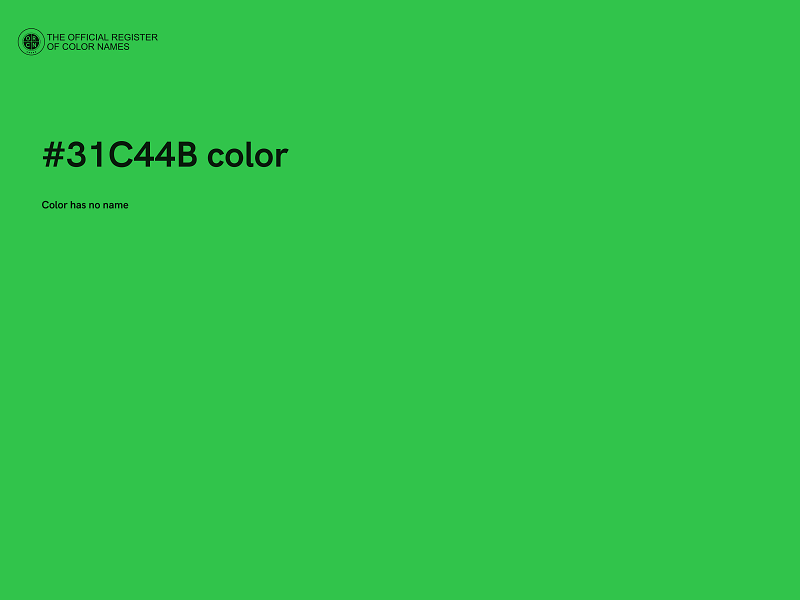 #31C44B color image