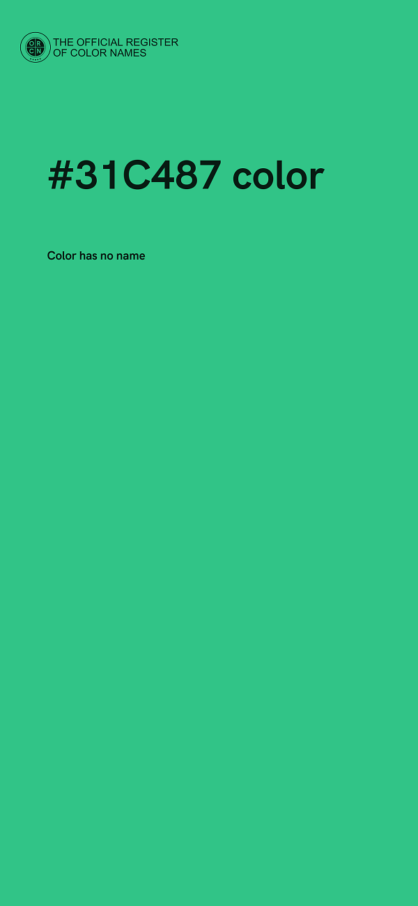 #31C487 color image