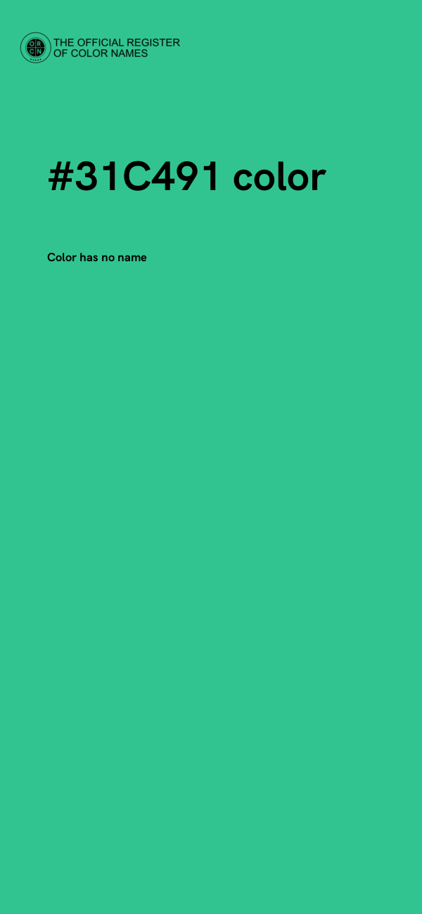 #31C491 color image