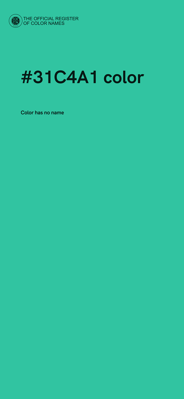 #31C4A1 color image