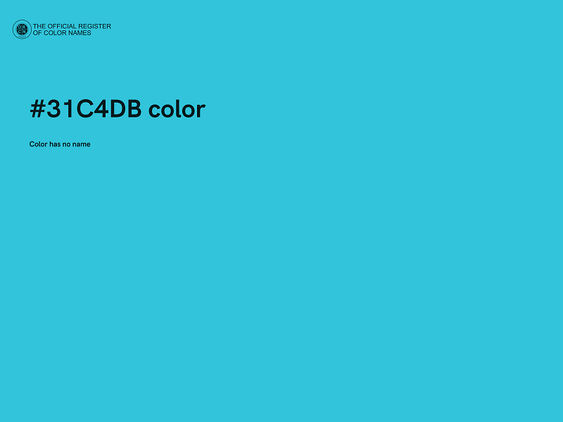 #31C4DB color image