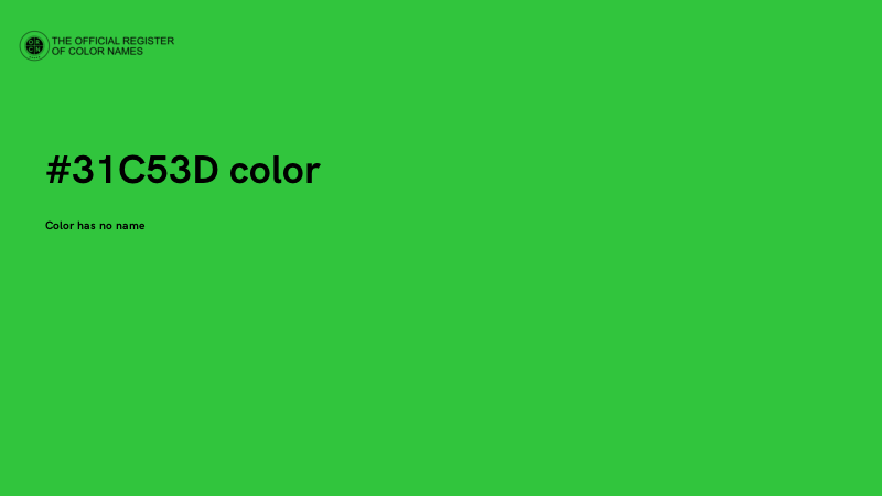 #31C53D color image