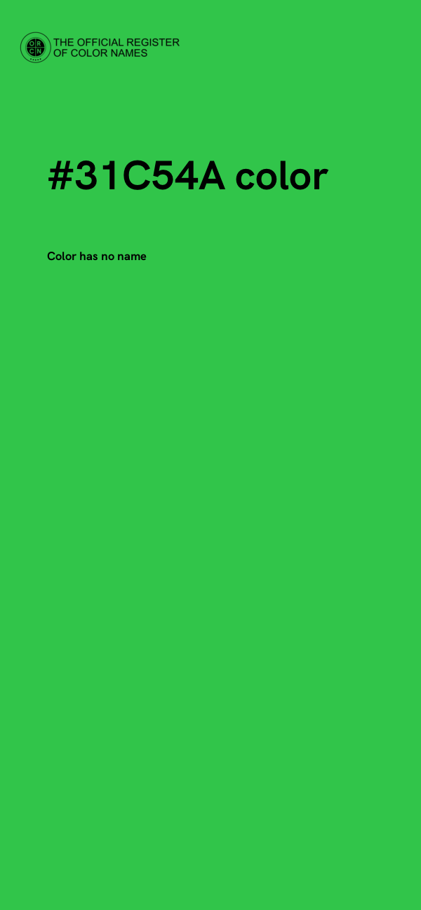 #31C54A color image