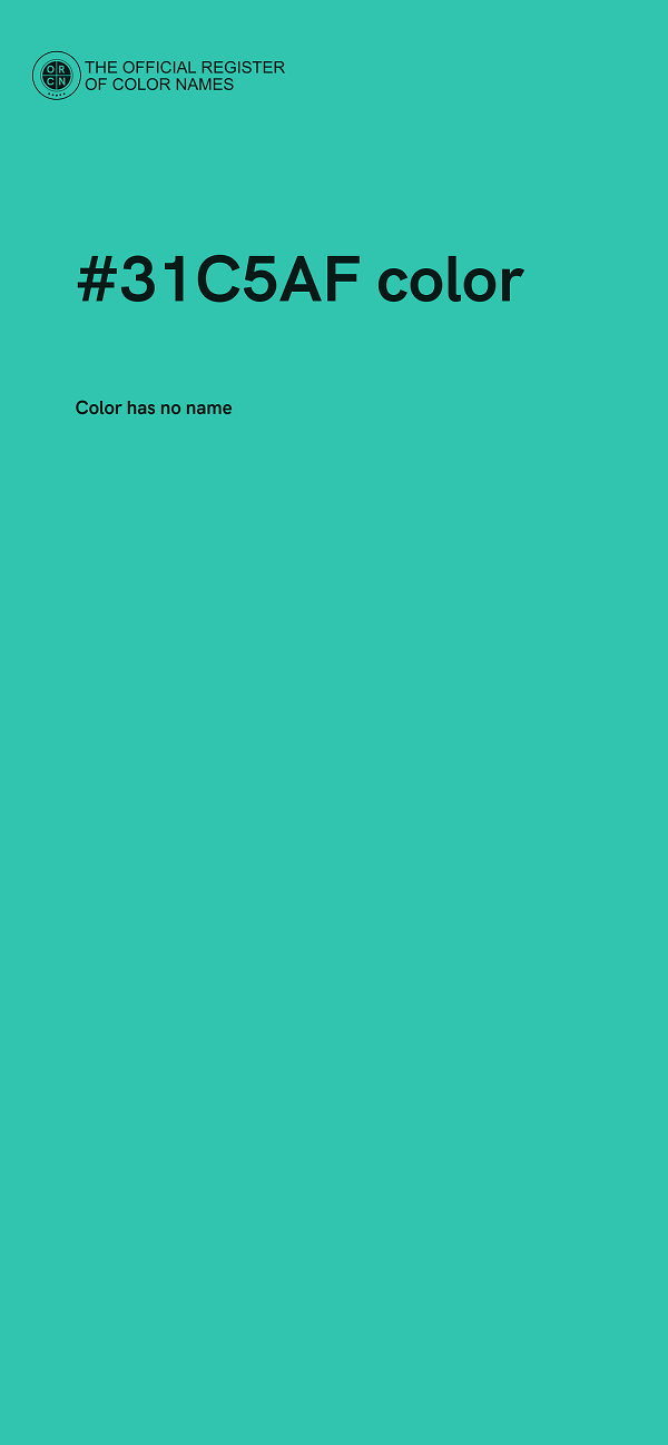 #31C5AF color image