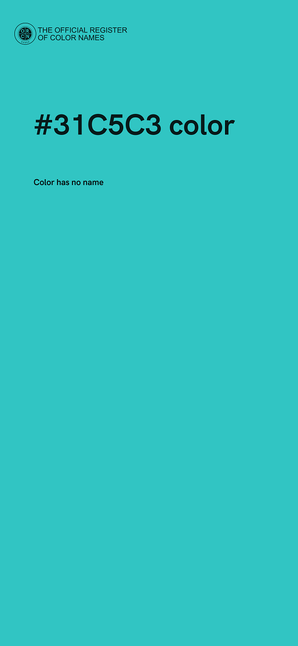 #31C5C3 color image