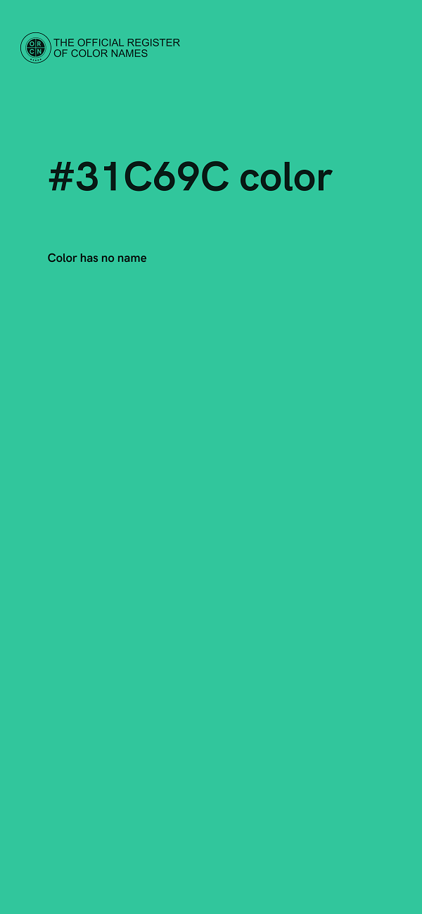 #31C69C color image