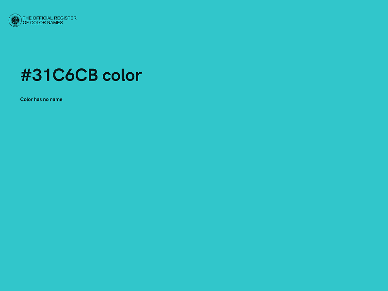 #31C6CB color image