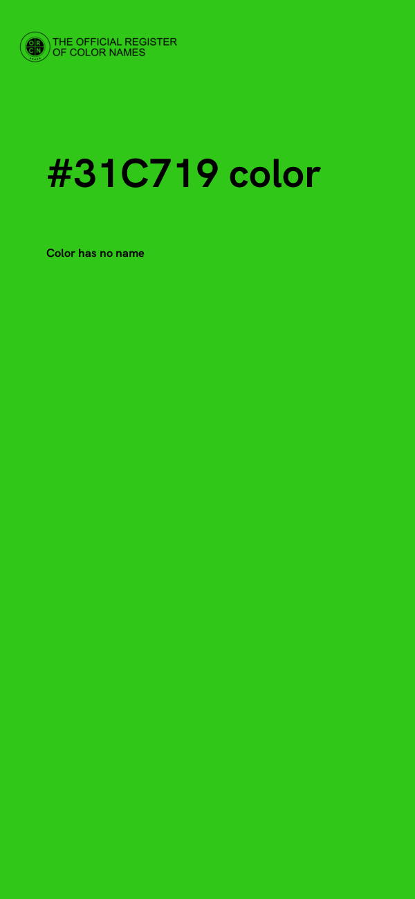#31C719 color image