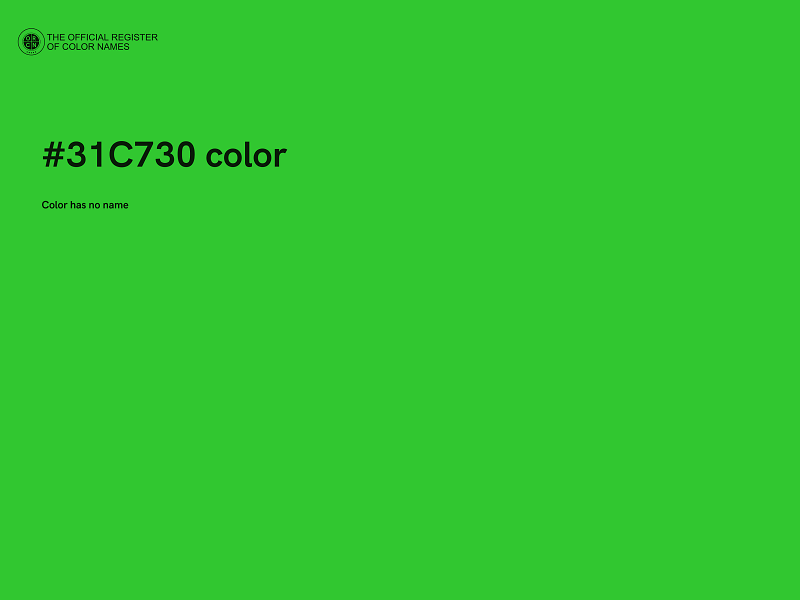 #31C730 color image