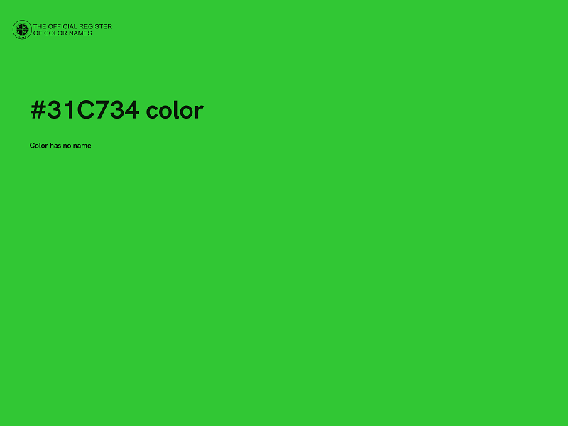 #31C734 color image