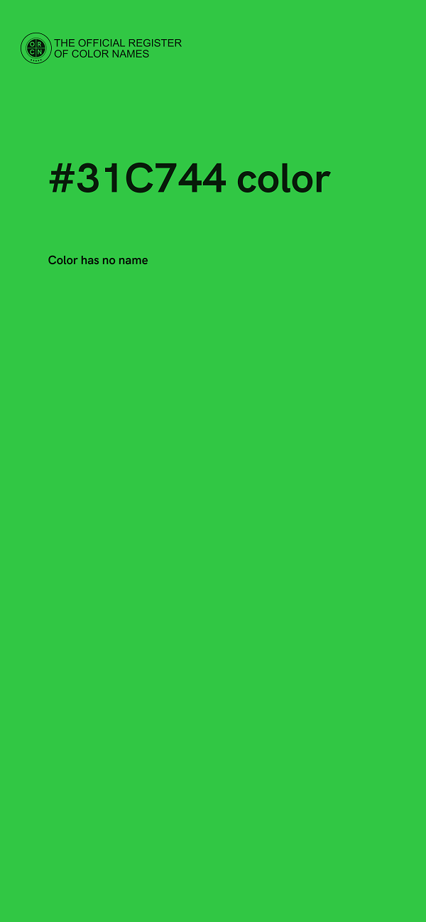 #31C744 color image