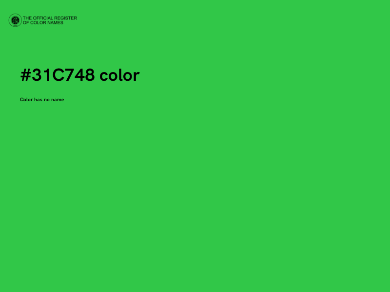 #31C748 color image