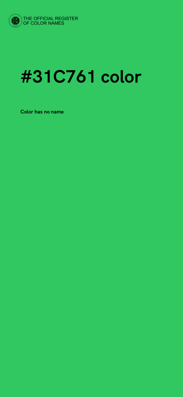 #31C761 color image