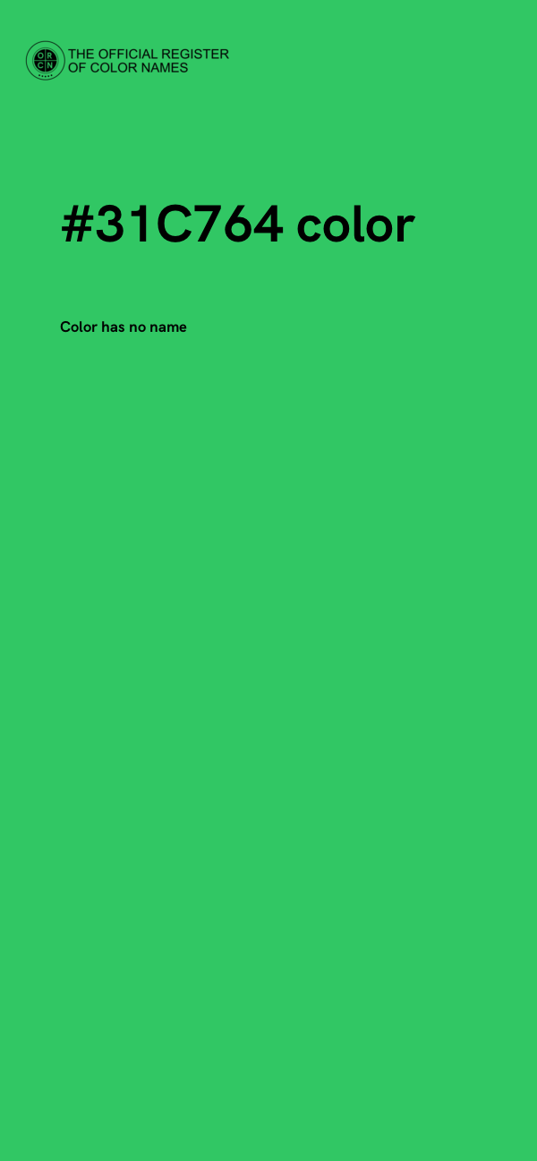 #31C764 color image