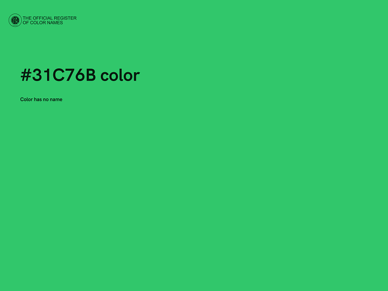 #31C76B color image