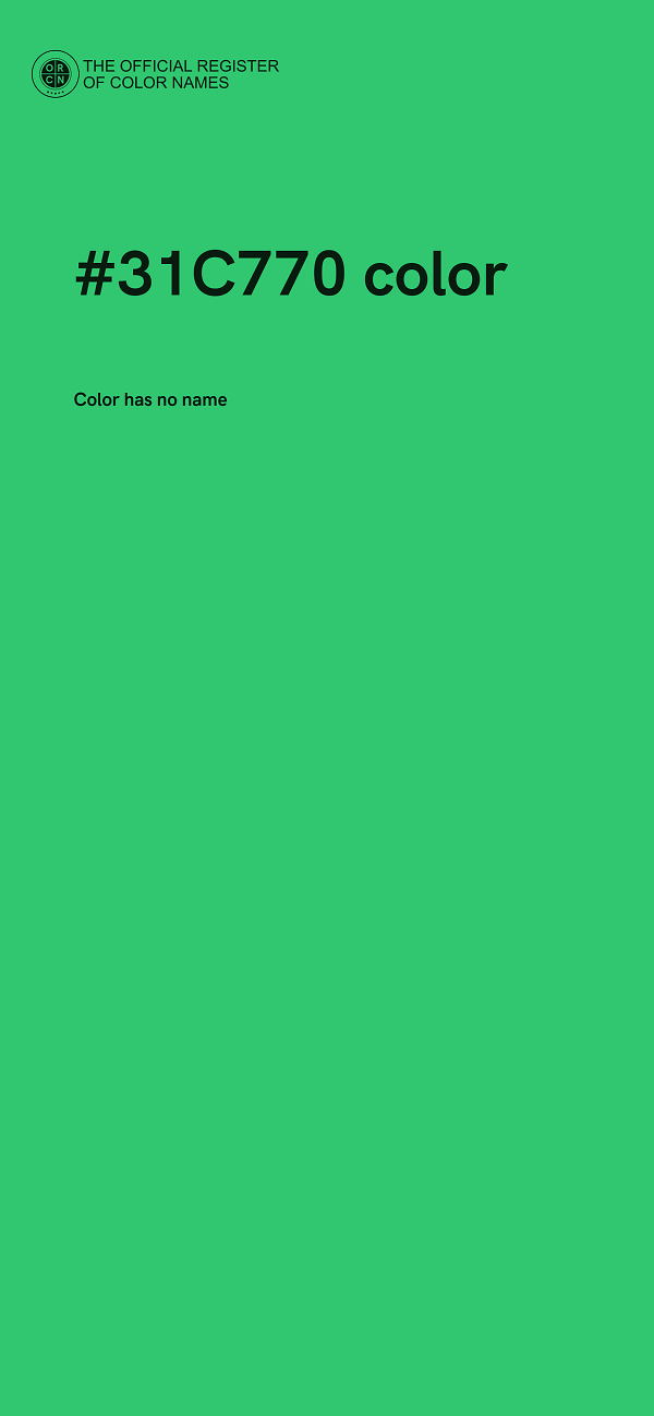 #31C770 color image