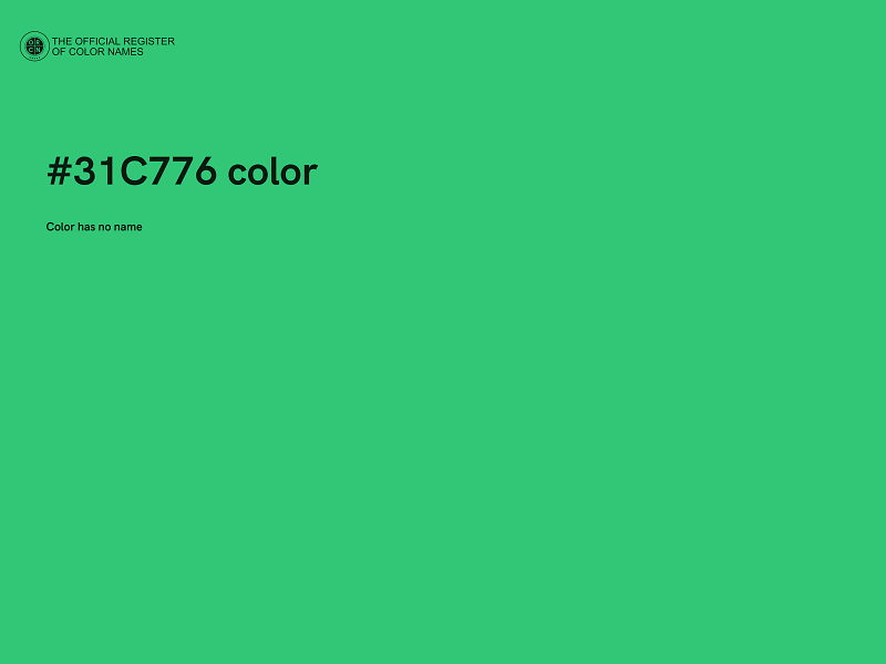 #31C776 color image