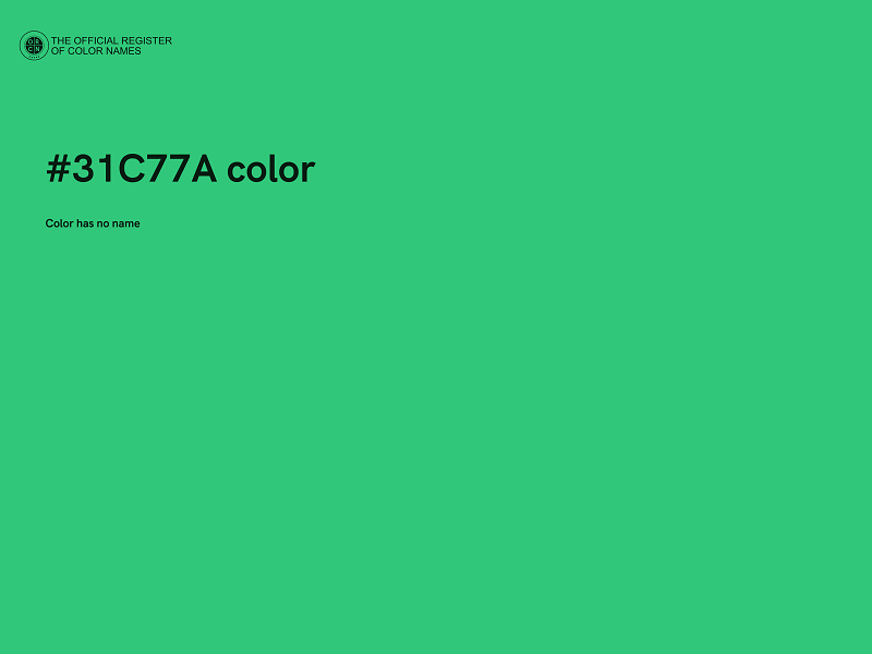 #31C77A color image