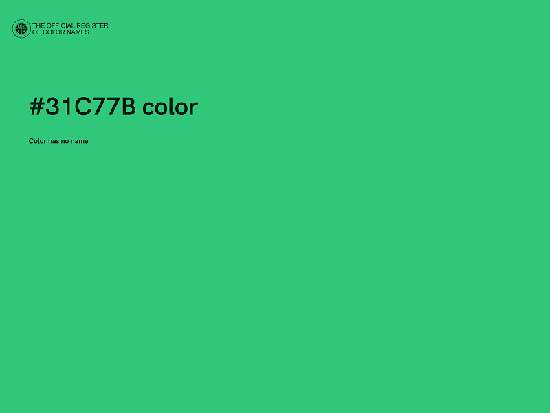 #31C77B color image