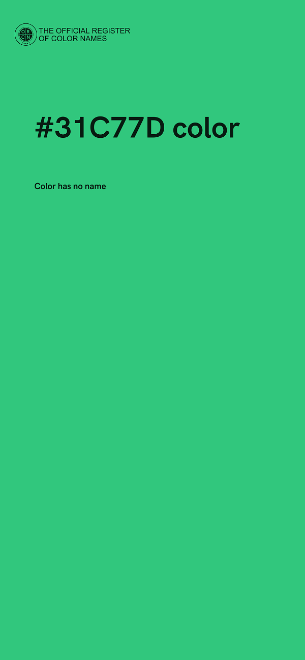 #31C77D color image