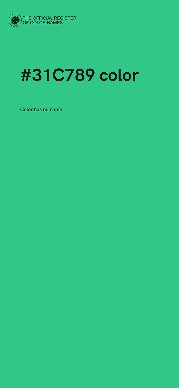 #31C789 color image