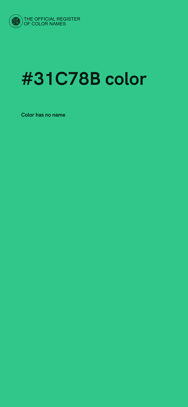 #31C78B color image