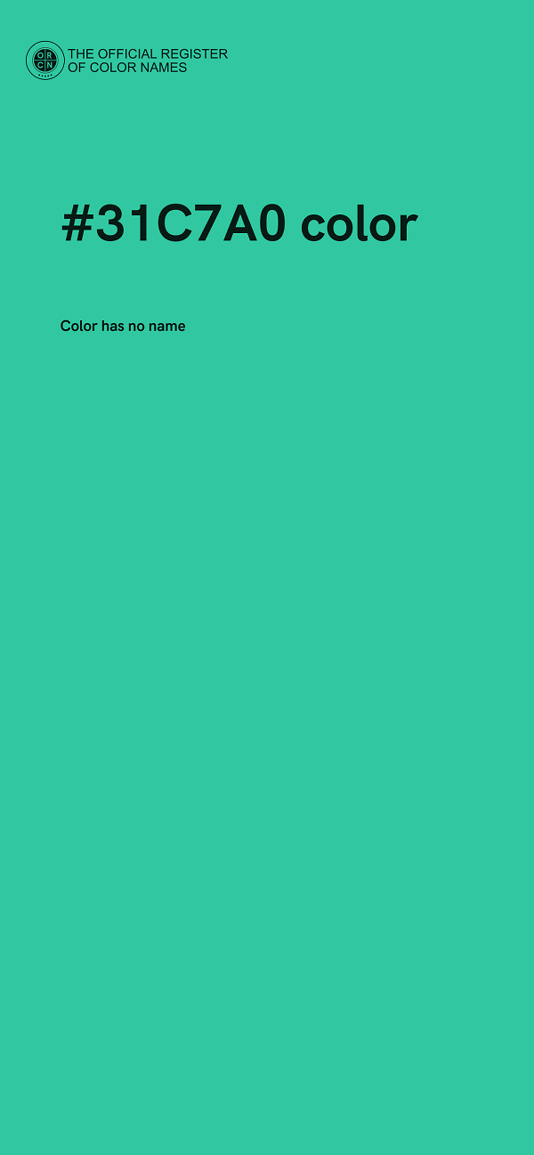 #31C7A0 color image
