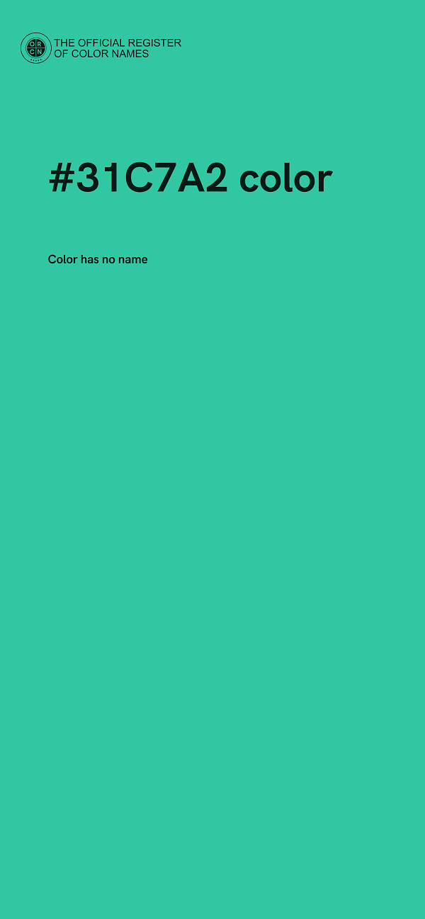 #31C7A2 color image