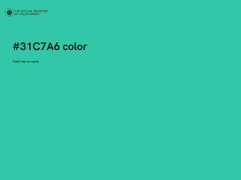 #31C7A6 color image