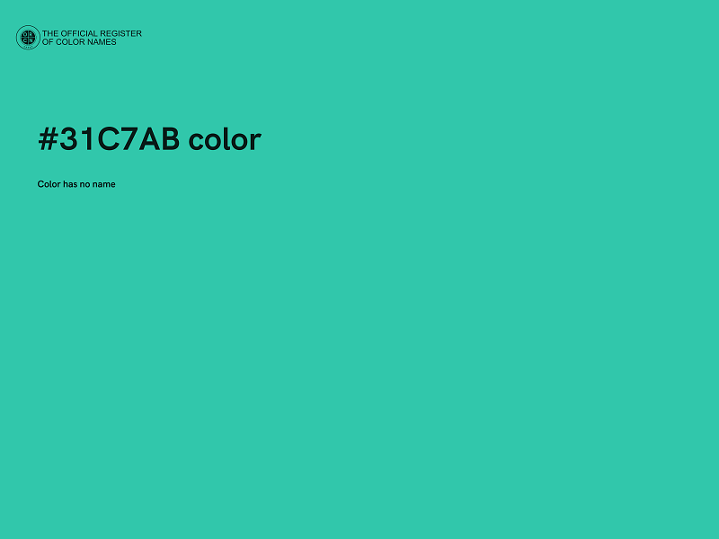 #31C7AB color image