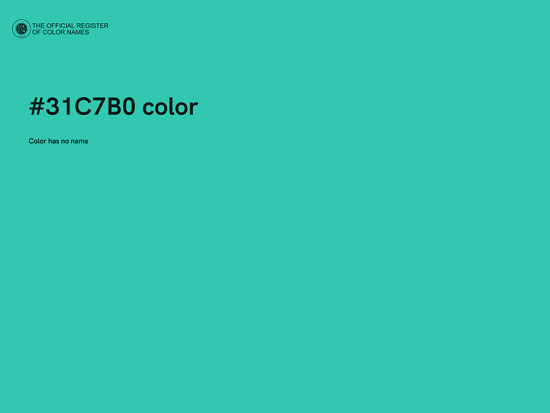 #31C7B0 color image