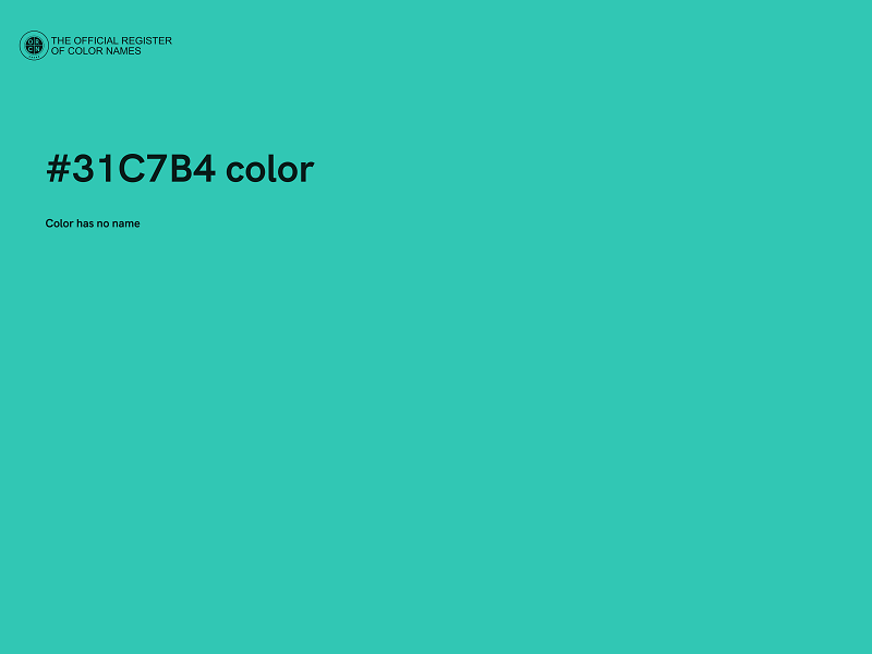 #31C7B4 color image