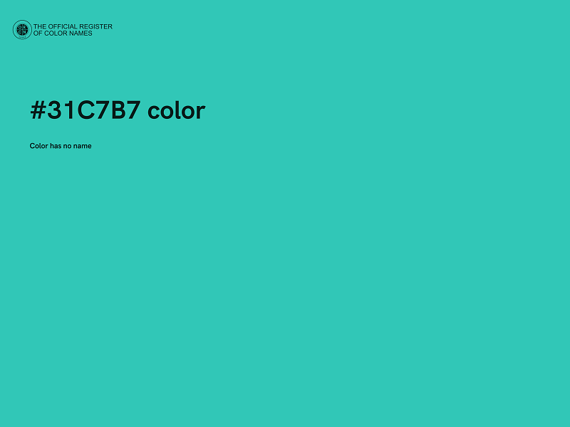 #31C7B7 color image