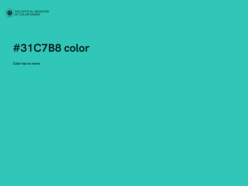 #31C7B8 color image