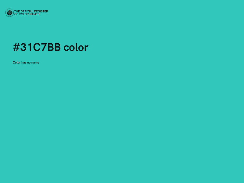 #31C7BB color image